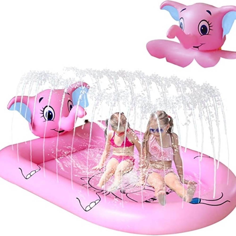 SALE - New 68" Splash Pad for Kids Pool with Sprinkler Outdoor Toy Pink or Blue​